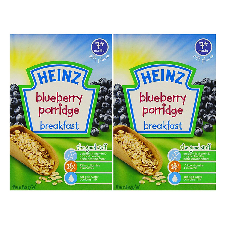 Combo 2 Hộp Cháo Trái Cây Việt Quất Heinz (120g)