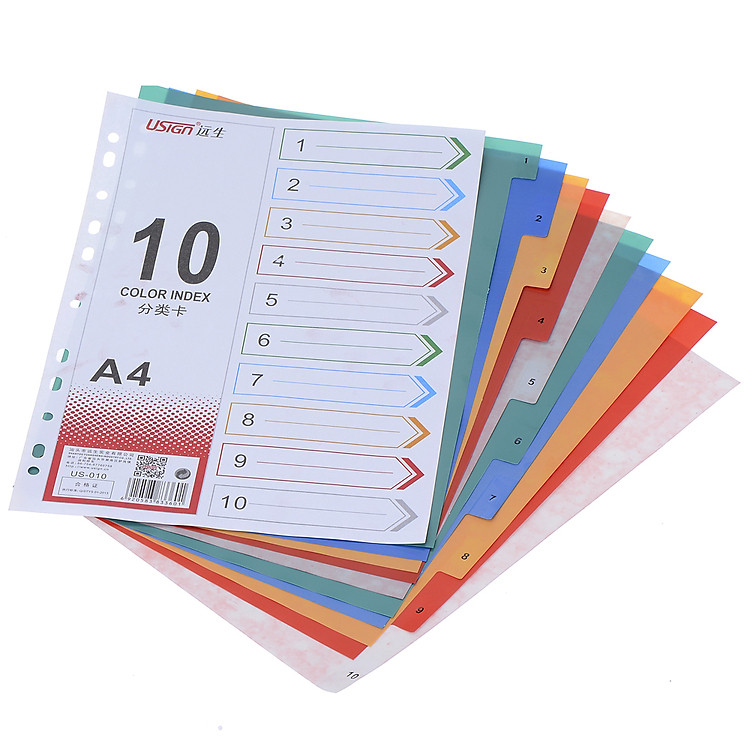 Phân Trang 10 Lá Nhựa Top Point US-010 Usign
