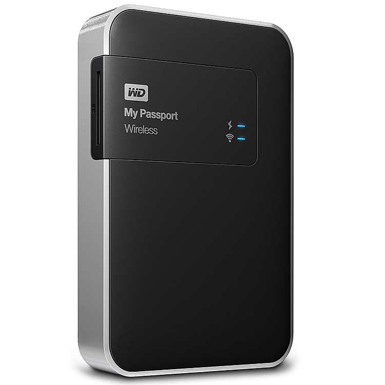 Ổ Cứng Di Động WD My Passport Wireless 1TB USB 3.0 - WDBK8Z0010BBK - Hàng Chính Hãng