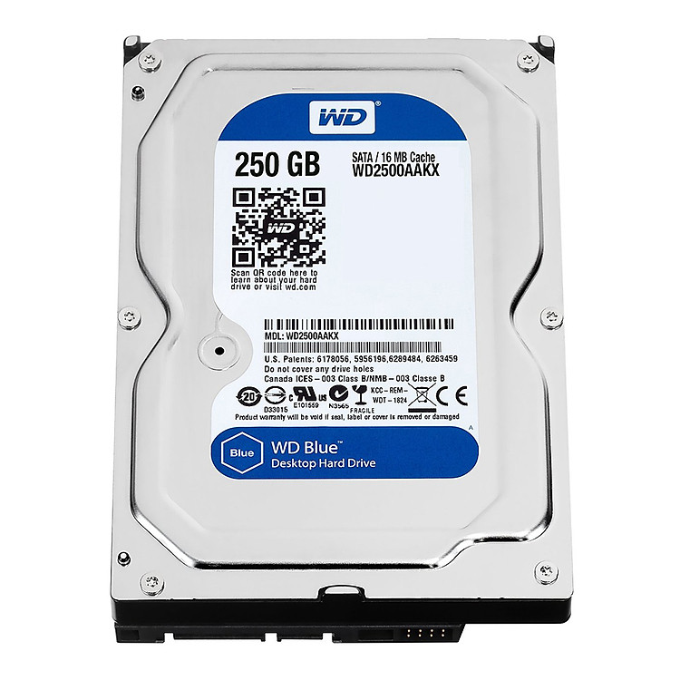 Ổ Cứng Trong PC WD 250GB (16MB) 7200rpm 3.5 Blue™ - Hàng Chính Hãng
