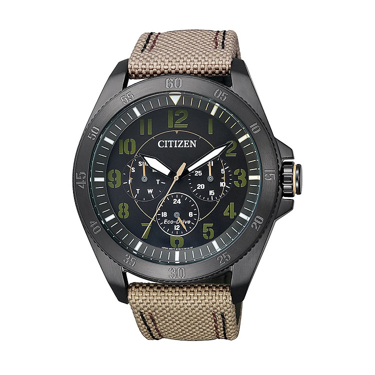 Đồng Hồ Nam Citizen Dây Vải Nato BU2035-05E - Mặt Đen