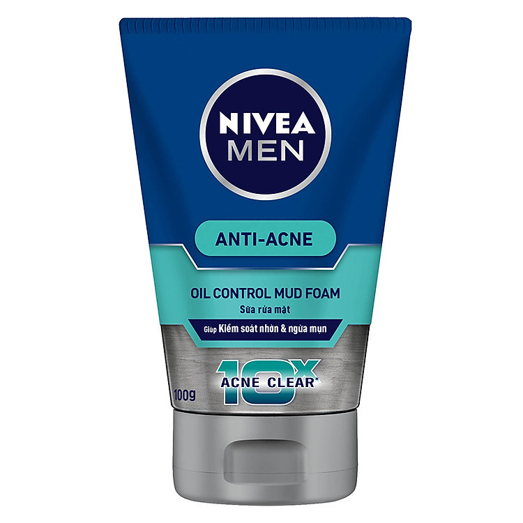 Sữa Rửa Mặt Khoáng Chất Bùn Nam Kiểm Soát Chất Nhờn & Ngừa Mụn Nivea 83941 (50g)