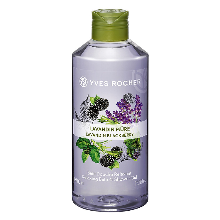 Gel Tắm Mâm Xôi Đen Và Oải Hương Yves Rocher LPN 2016 - Y118575 (400ml)
