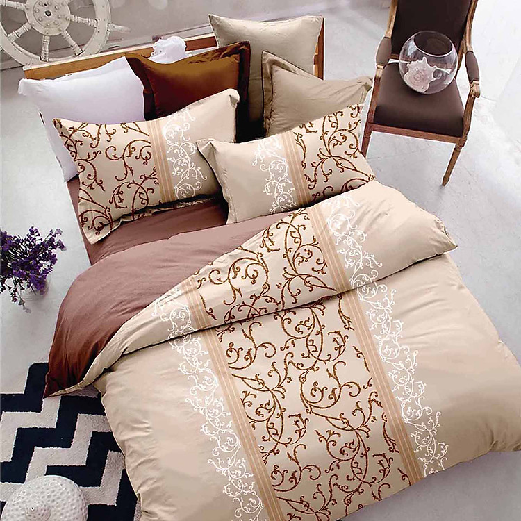 Bộ Chăn Ga Cotton Lụa Drap24 CTL85