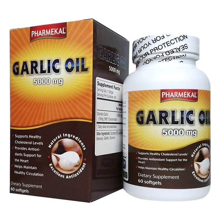 Thực Phẩm Chức Năng Viên Uống Tinh Dầu Tỏi Pharmekal Garlic Oil (Hộp 60 Viên)
