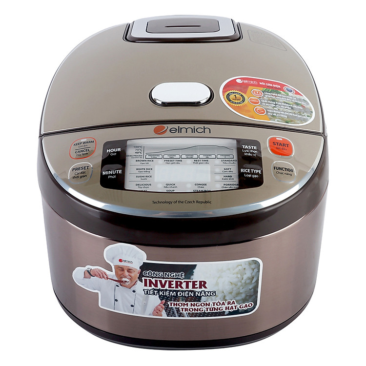 Nồi Cơm Điện Tử Inverter Elmich RCE-0895 - 1.5L - Hàng chính hãng