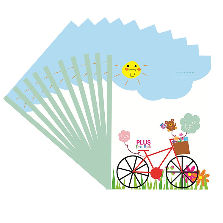 Tập Sinh Viên Plus Deco Rush 72 Trang B5 88-V05 (Lốc 10 Cuốn)