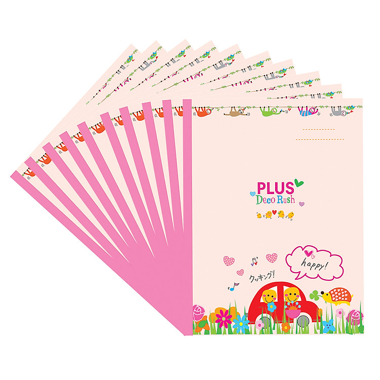 Tập Học Sinh Plus Deco Rush 96 Trang A5 88-V06 (Lốc 10 Cuốn)