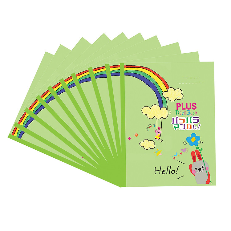 Tập Học Sinh Plus Deco Rush 96 Trang A5 88-V08 (Lốc 10 Cuốn)