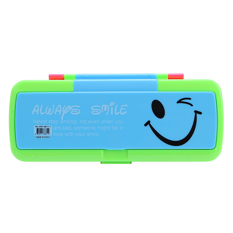 Hộp Bút Nhựa Mặt Cười KM-8811