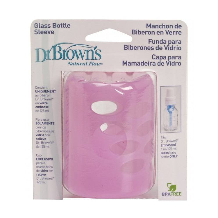 Vỏ Bọc Bình Thuỷ Tinh Dr.Brown's 120ml 881 - Hồng