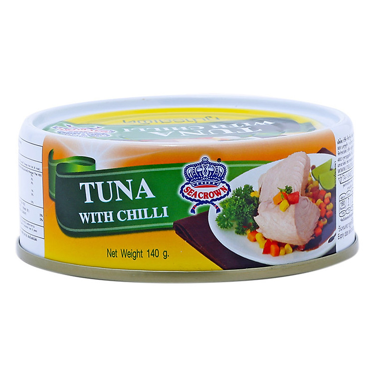 Cá Ngừ Sốt Ớt Seacrown Lon 140g
