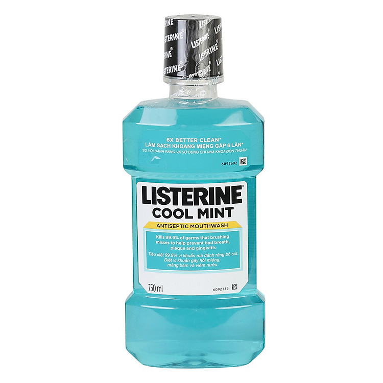 Nước Súc Miệng Hương Bạc Hà Listerine Cool Mint (750ml)