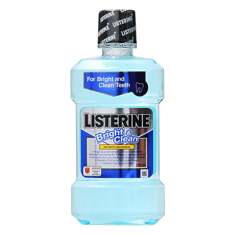 Nước Súc Miệng Làm Trắng Răng Listerine Bright & Clean (250ml)