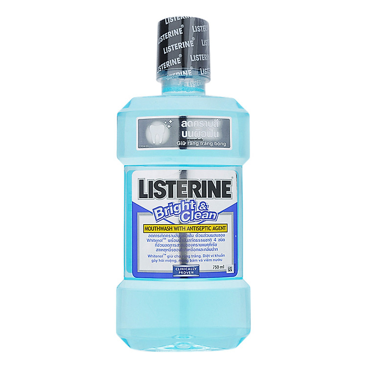 Nước Súc Miệng Làm Trắng Răng Listerine Bright & Clean (750ml)