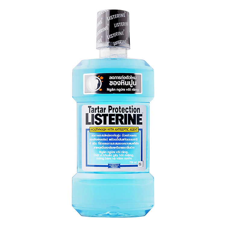 Nước Súc Miệng Ngăn Ngừa Vôi Răng Listerine Tartar Protection (750ml)