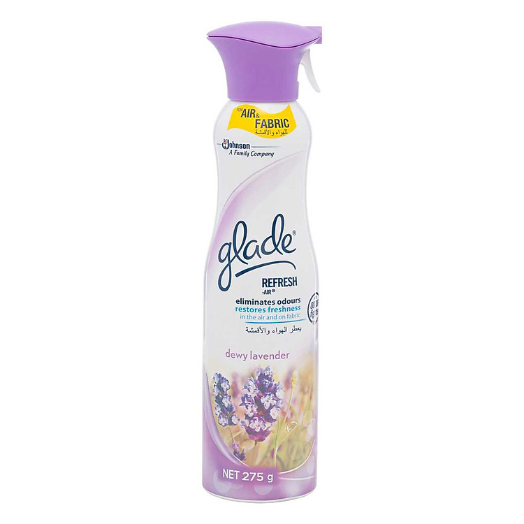 Xịt Phòng Glade Bolt Hương Lavender Sương Mai 275ml