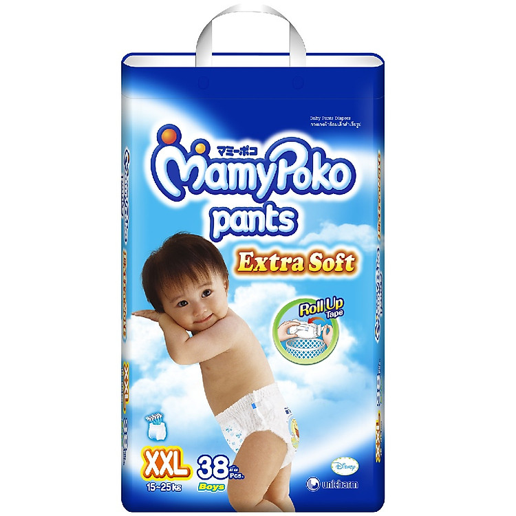 Tã Quần Mamypoko Bé Trai Gói Cực Đại XXL38 (38 Miếng)