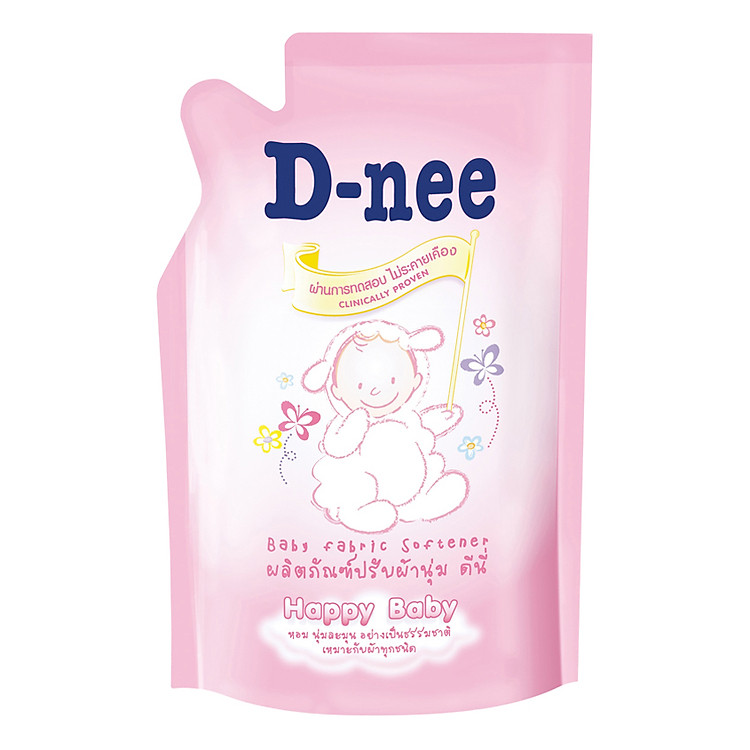 Dung Dịch Xả Quần Áo Cho Bé D-nee - Túi 600ml (Hồng)