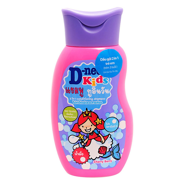 Dầu Gội 2 Trong 1 Cho Bé Trên 3 Tuổi D-nee - Chai 200ml (Hồng)