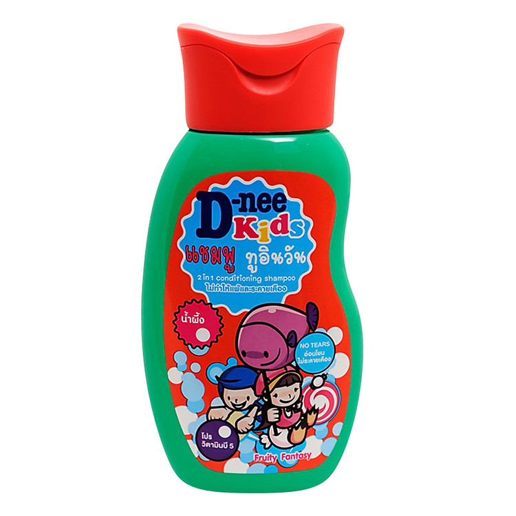 Dầu Gội 2 Trong 1 Cho Bé Trên 3 Tuổi D-nee - Chai 200ml (Xanh)