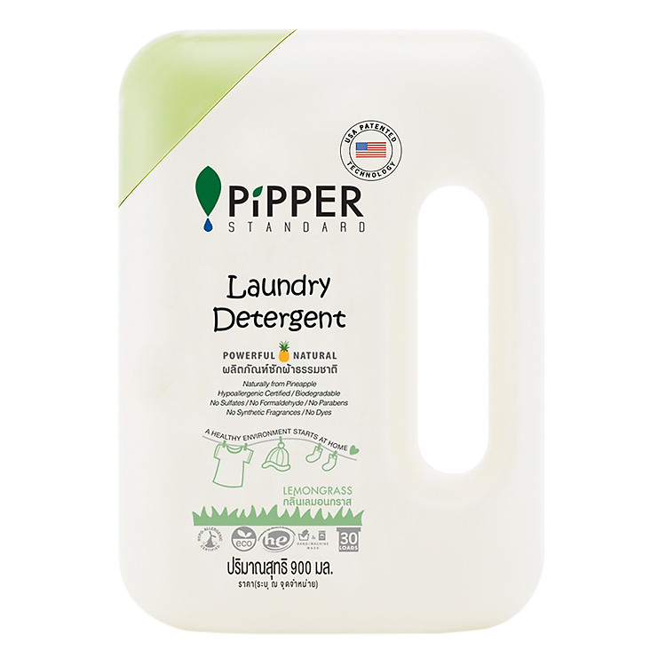 Nước Giặt Sinh Học Pipper Standard Hương Sả (900ml)