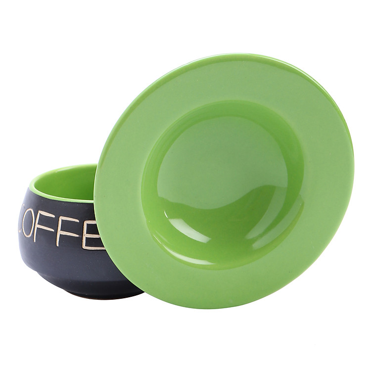 Tách Coffee Đĩa Lõm P05X - Xanh - Ảnh 4