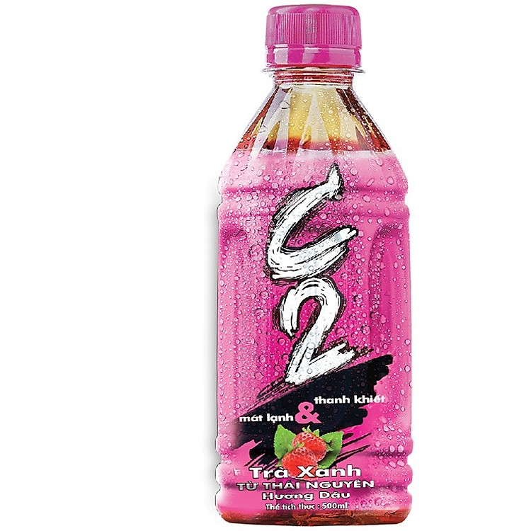 Trà Xanh C2 Hương Dâu Chai 360ml