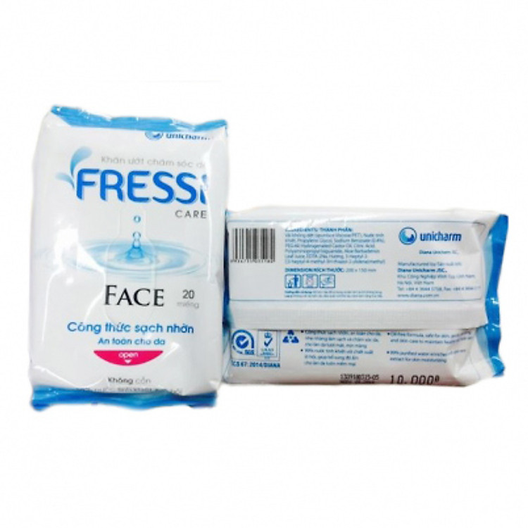 Gói 20 Khăn Ướt Fressi Care Face