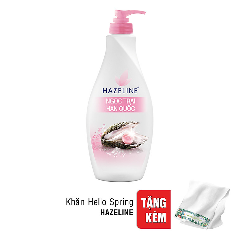 Sữa Dưỡng Thể Trắng Da Ngọc Trai Hàn Quốc Hazeline Pearly White UV Chai 370ml - 67043191