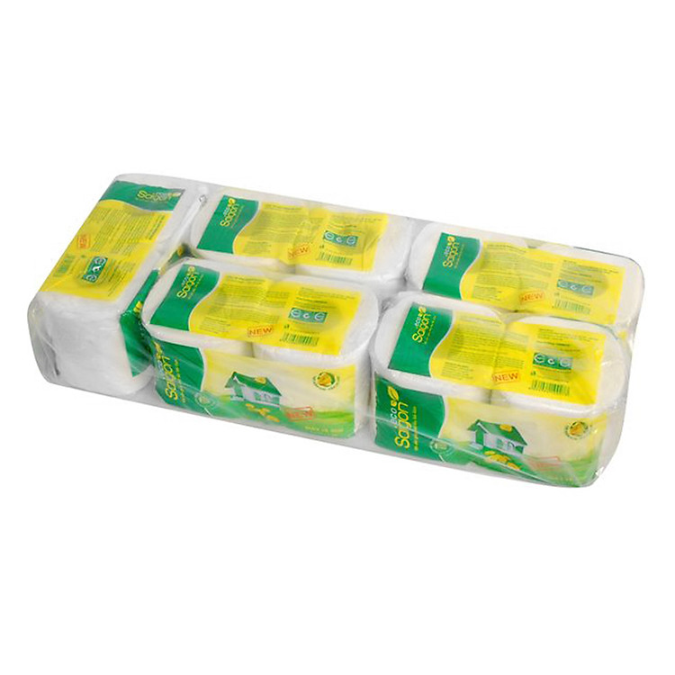 Lốc 10 Cuộn Giấy Vệ Sinh Sài Gòn Eco