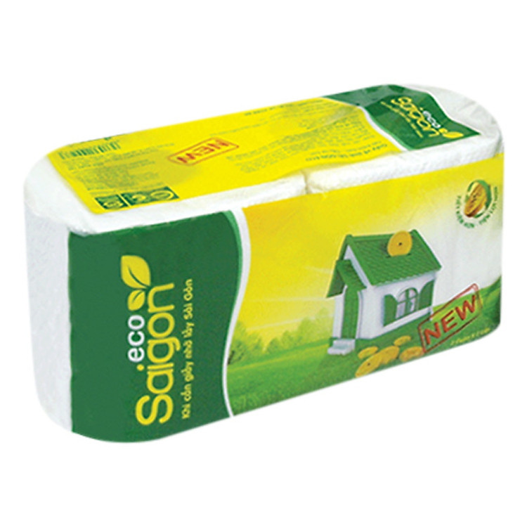 Lốc 12 Cuộn Giấy Vệ Sinh Sài Gòn Eco