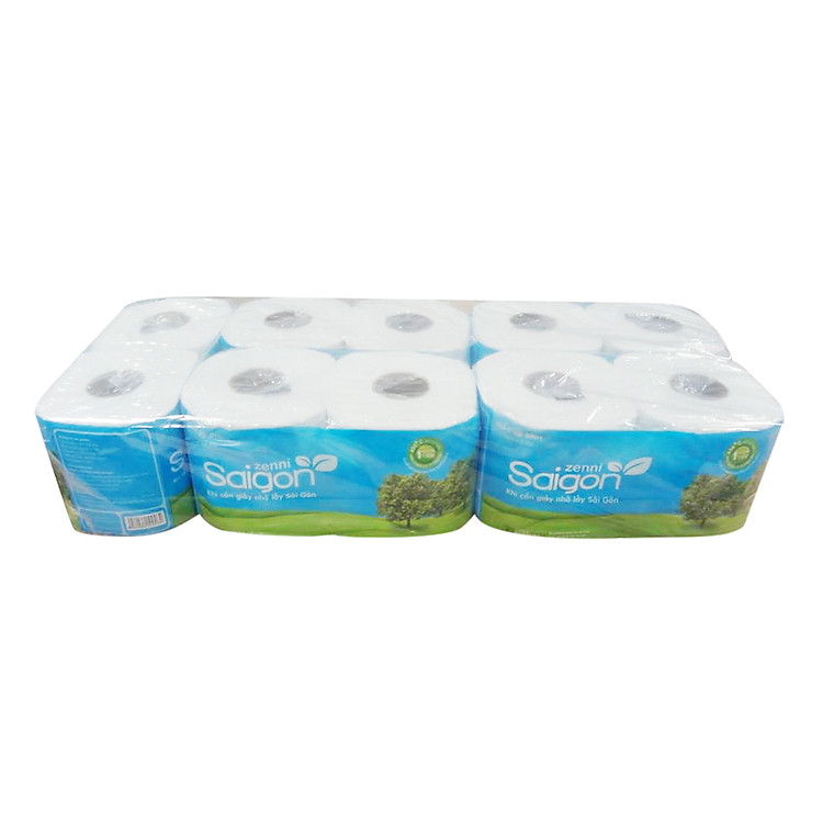Lốc 10 Cuộn Giấy Vệ Sinh Sài Gòn Zenni