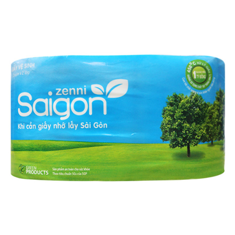 Lốc 18 Cuộn Giấy Vệ Sinh Sài Gòn Zenni