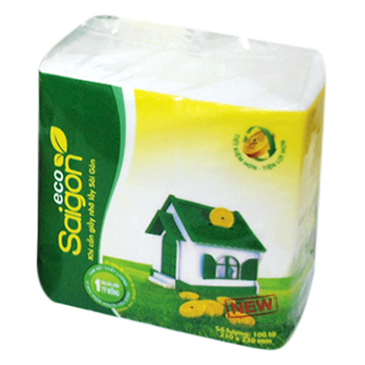 Lốc 100 Tờ Khăn Giấy Ăn Sài Gòn Eco 100 tờ