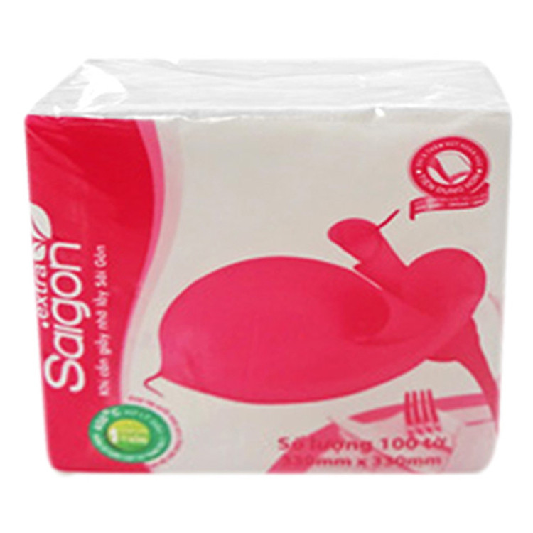 Lốc 100 Tờ Khăn Giấy Ăn Sài Gòn Extra
