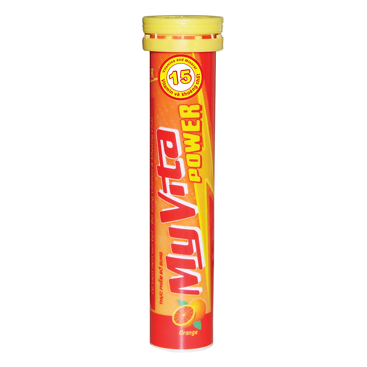Thực Phẩm Chức Năng MyVita Power Vị Cam Bổ Sung 15 Vitamin & Khoáng Chất (Hộp 20 Viên)