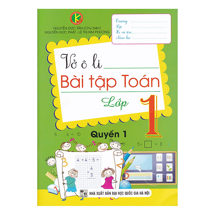 Sách Vở ô Li Bài Tập Toán Lớp 1 (Quyển 1)
