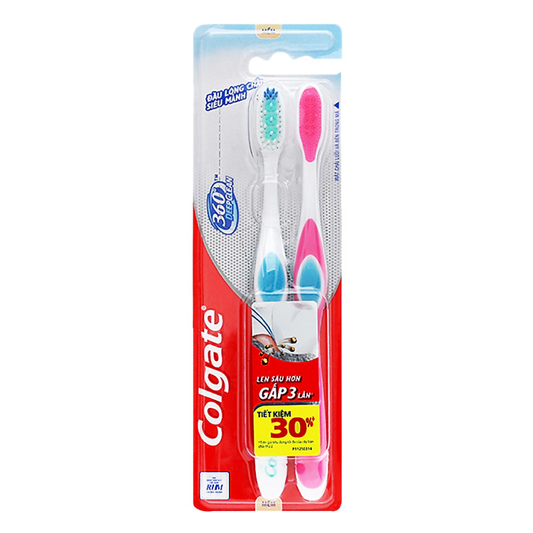 Bộ Đôi Bàn Chải Đánh Răng Colgate 360 Deep Clean Siêu Mềm - 1059972