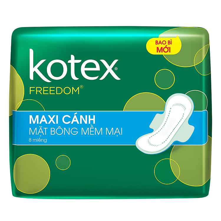 Băng Vệ Sinh Kotex Freedom Bông Mềm Mại – Maxi Cánh 8