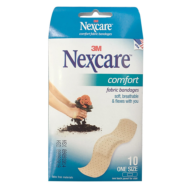 Băng Keo Cá Nhân Comfort Nexcare 3M Hộp 10 Cái