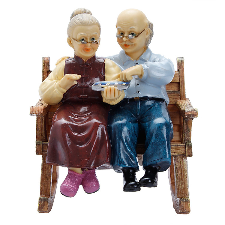 Tượng Ông Bà Ipad Trung 0385-1