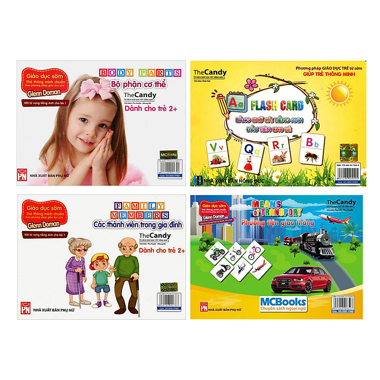 Flashcard Bé Làm Quen Với Kiến Thức Cơ Bản Trong Tiếng Anh Chuẩn Theo Phương Pháp Glenn Doman (Tặng Truyện Song Ngữ Anh - Việt 60K)