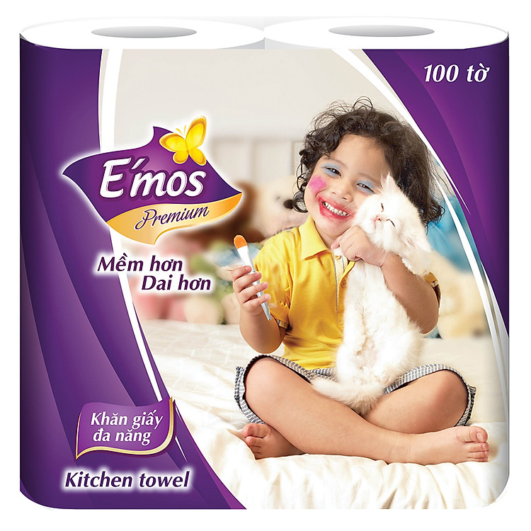 Giấy Bếp Đa Năng E'mos Premium Kitchen Towel