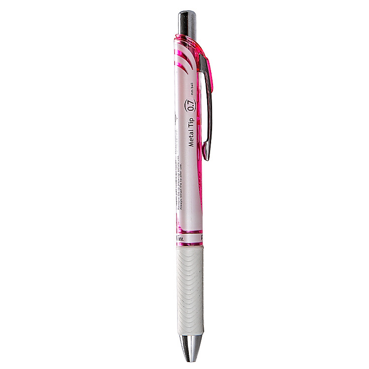 Bút Bi Nước Bấm Pentel 0.7mm (Vỏ Trắng) - BL77PW