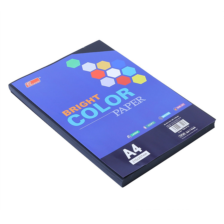 Bìa Giấy A4 Màu Đen ĐL (100 tờ)