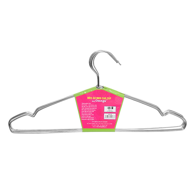 Bộ 6 Móc Áo Inox Omega - 8936060490333 - 45cm