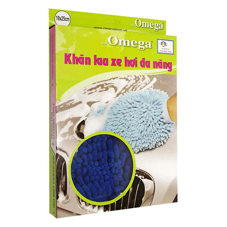 Combo 2 Khăn Lau Xe Hơi Kiểu Bao Tay Đinh San Omega OMLT-03