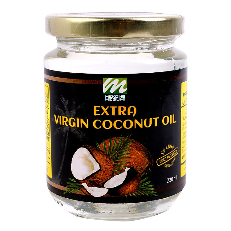 Dầu Dừa Tinh Khiết Ép Lạnh Mekông Megumi DDMEG-220M (220ml)