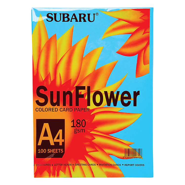Bìa Giấy Màu Sunflower A4 ĐL180